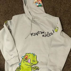 RARE Official Nickelodeon Reptar Rules Hoodie M